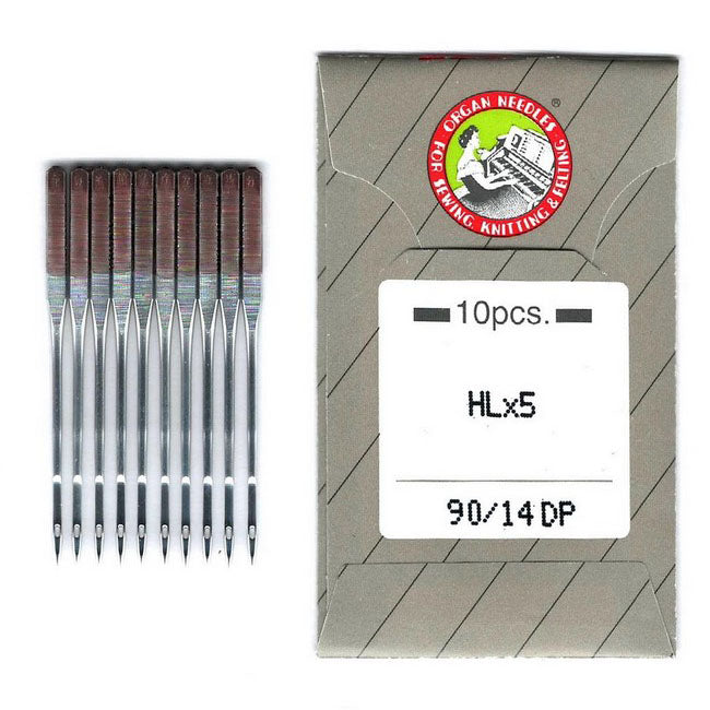 Organ HLx5 Flat Shank Needles - 90/14