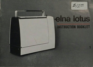 Elna Lotus Instruction Book