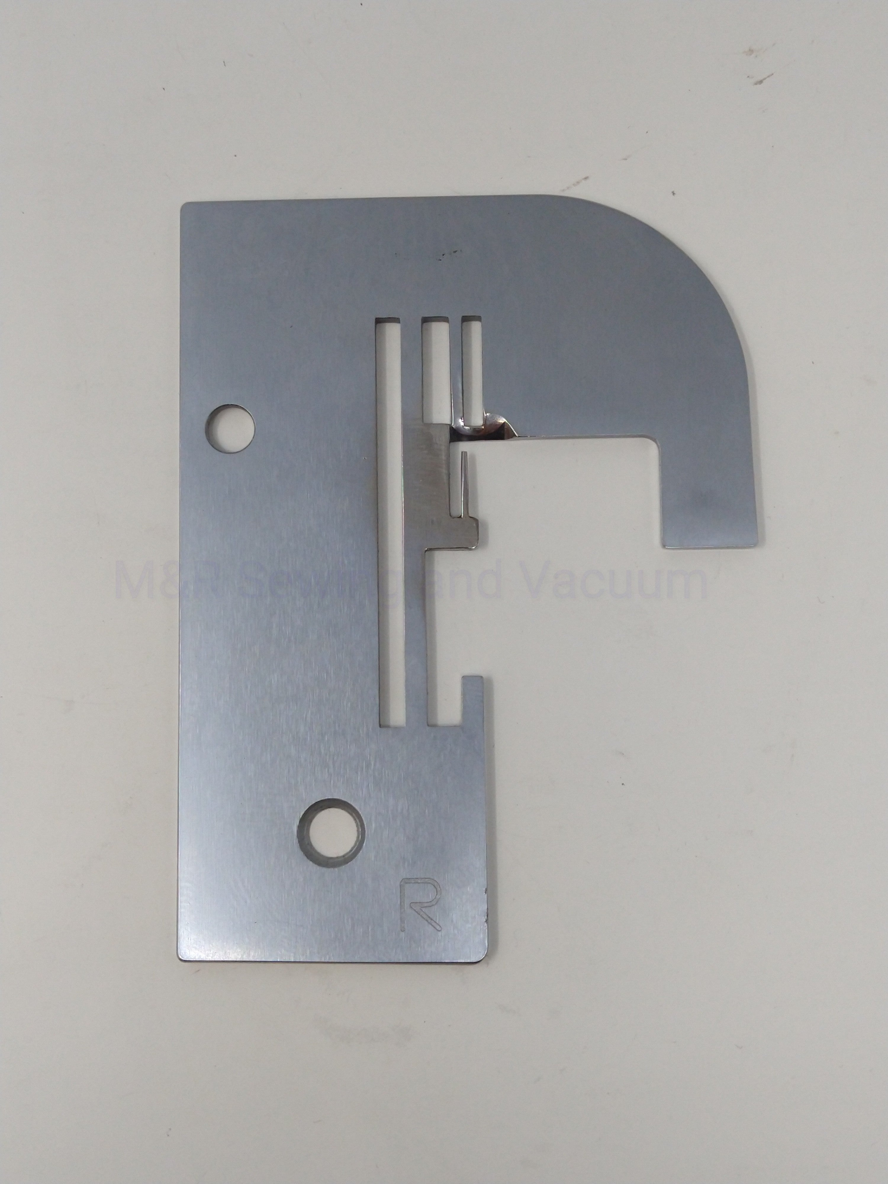 Rolled Hem Needle Plate, White