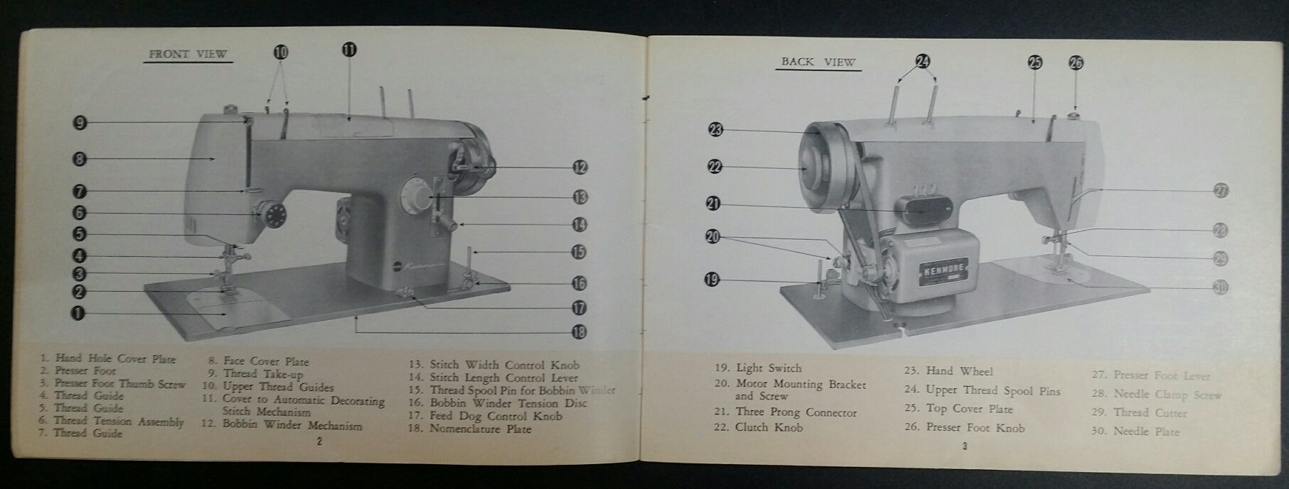 Kenmore Model 52 Instruction Book