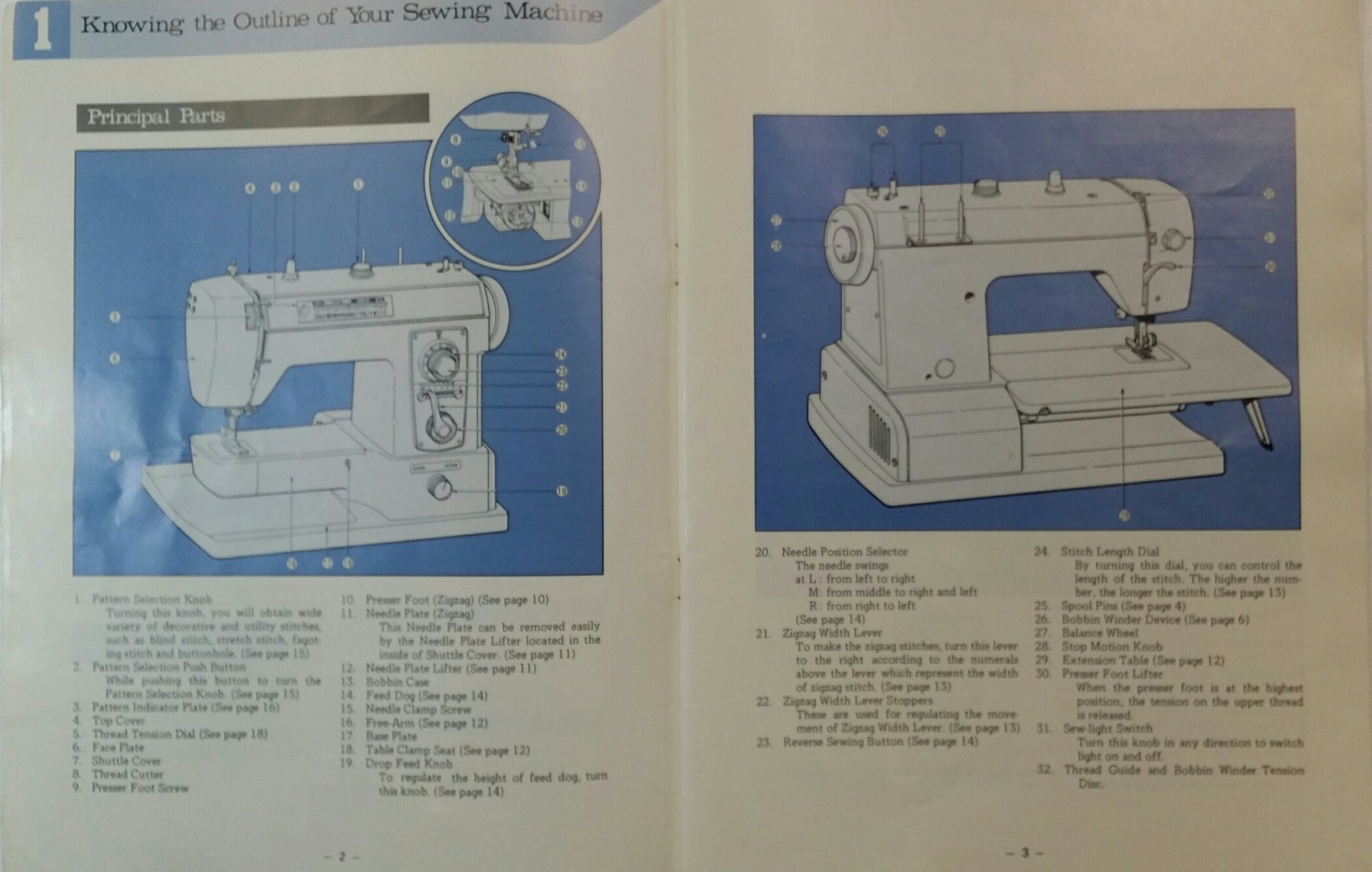Brother XL-703 Instruction Book