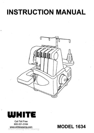 Instruction Manual, White 1634 Serger