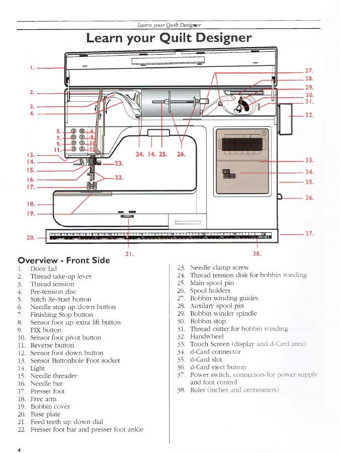Pfaff Quilt Designer 1 Instruction Manual