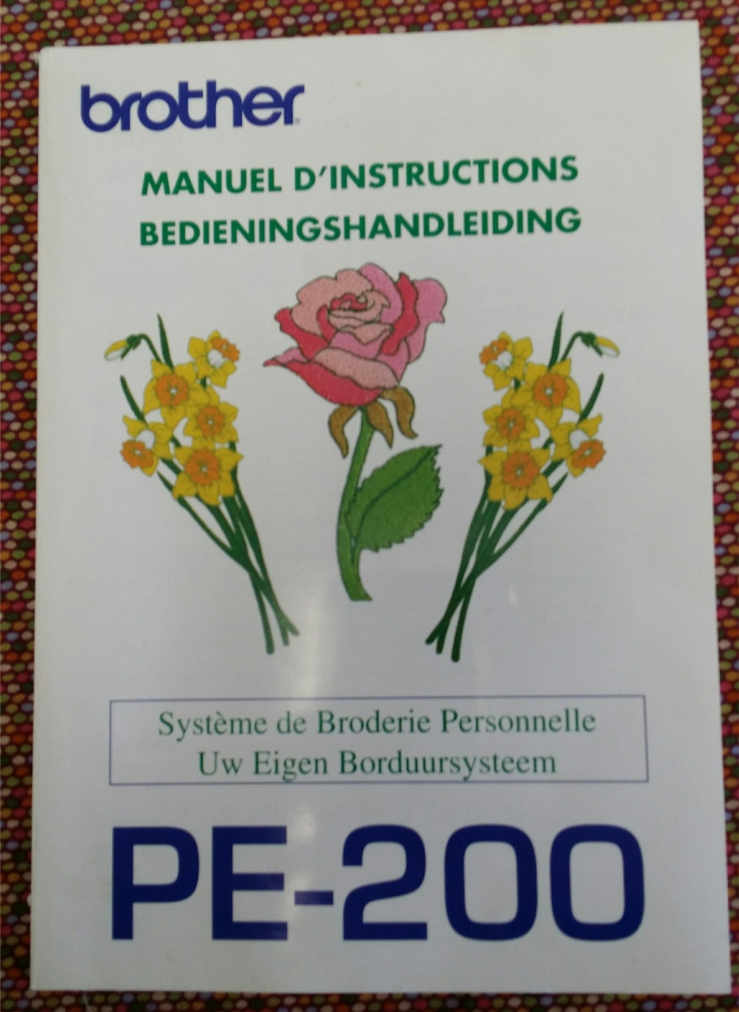 Brother PE-200 Instruction Book (French/Dutch)